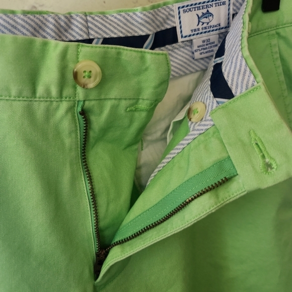 Southern Tide Channel Marker 7 Inch Mint Green Shorts W32 - Picture 5 of 8